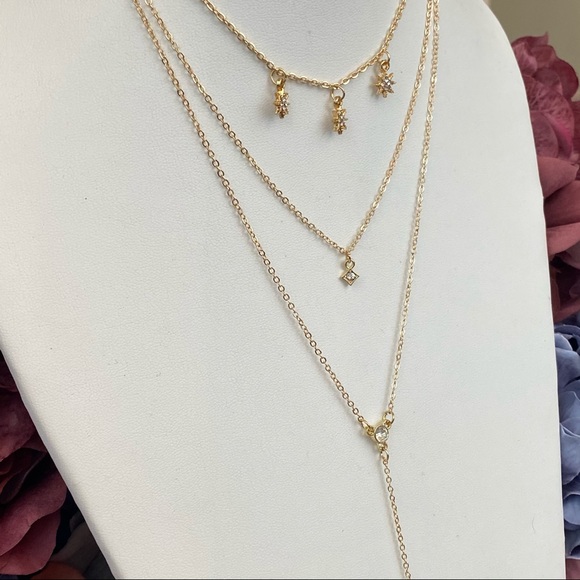 Boho Multilayer Star, Sun, Crystal Necklace - Picture 9 of 16